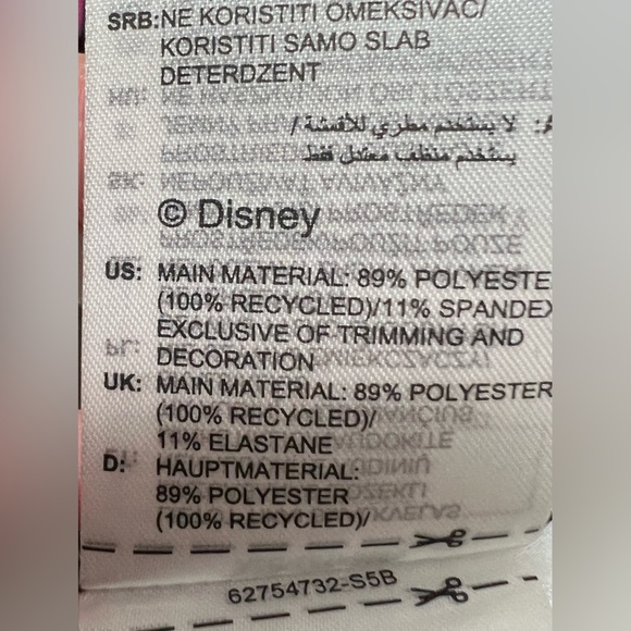 Adidas X Disney Minnie Mouse toddler girl‎ shirt Dress athletic Colab black 4T - Picture 6 of 10